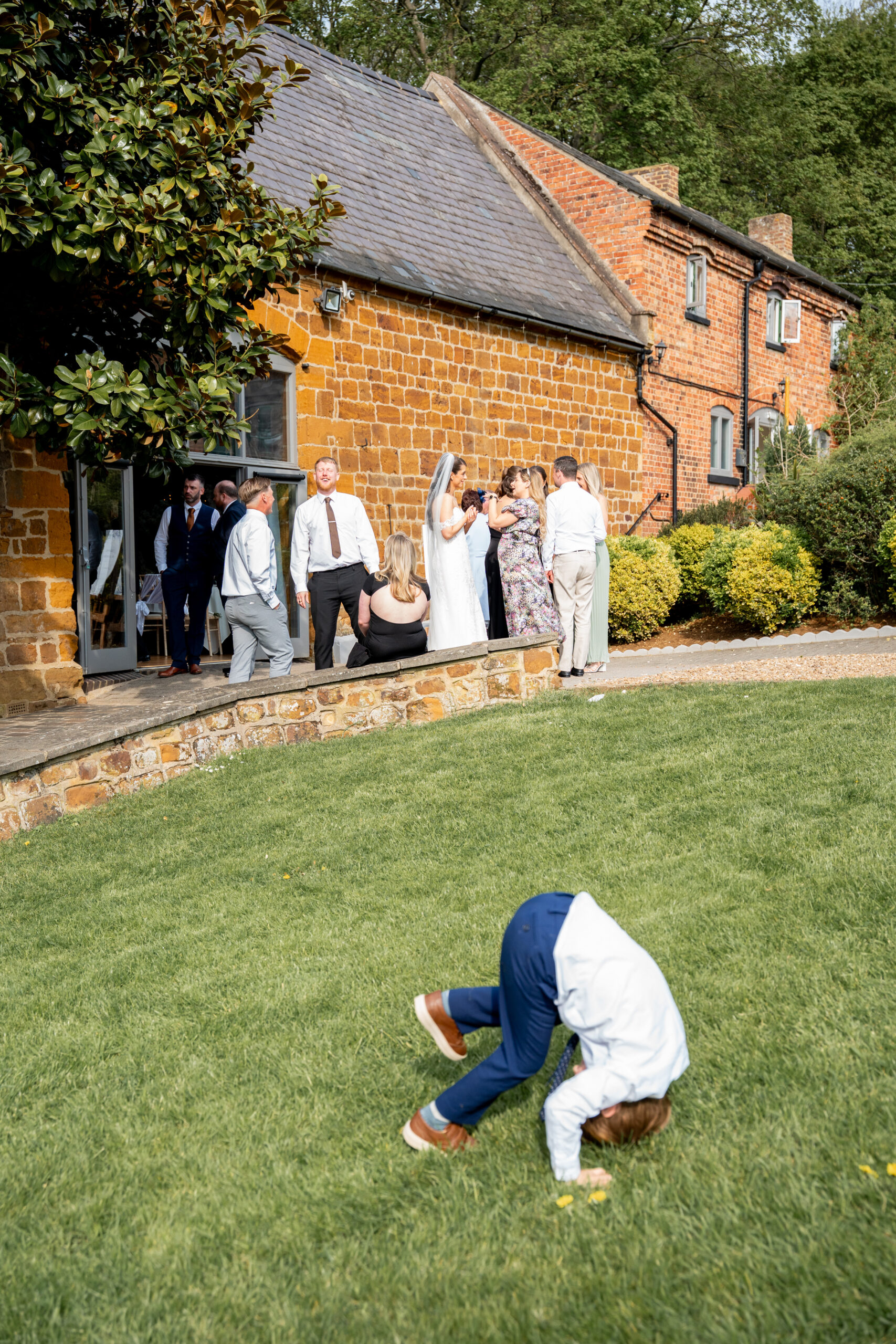 courtyard at the barns at hunsbury hill