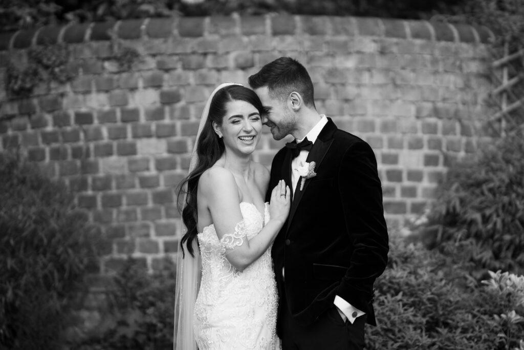bride and groom natural portrait